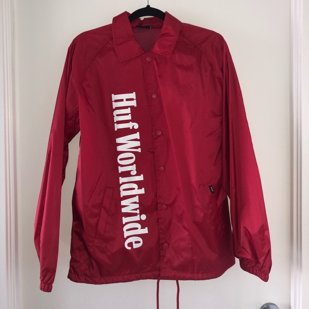 HUF WORLDWIDE Red Lightweight Jacket